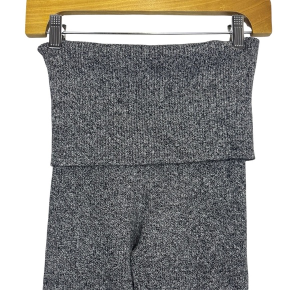 Aerie Cashmere Blend Knit Leggings Size L Gray High Waisted Ribbed Pull On NWT - Picture 7 of 9
